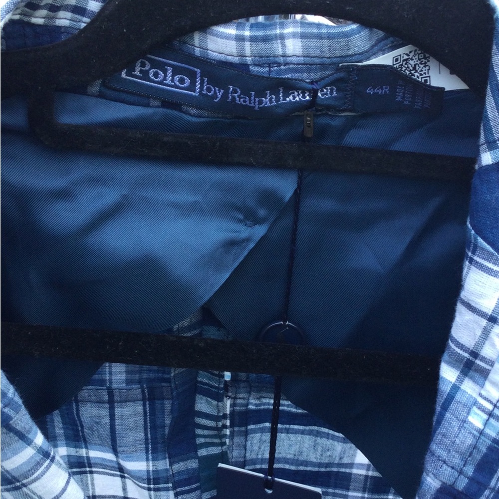 Polo Ralph Lauren Soft Patchwork Indigo Suit Jacket 44R NWT! - Picture 6 of 8